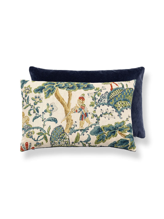 SCALAMANDRE PILLOWS   BIRD / ANIMAL 
BOTANICAL / FOLIAGE 
CHINOISERIE 
SCENIC LUMBAR    - SC 0003MBDK16590 NEW SKU # SCMBDK165900003