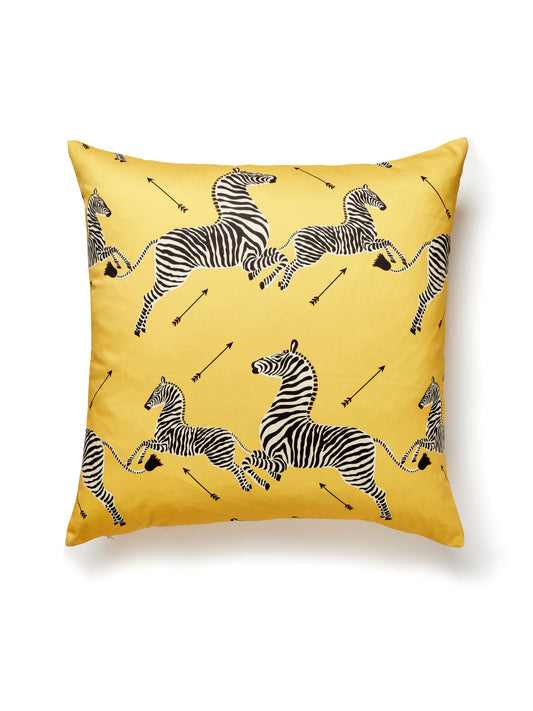 SCALAMANDRE PILLOWS   BIRD / ANIMAL 
GRAPHIC SQUARE    - SC 0003PZEBPILL