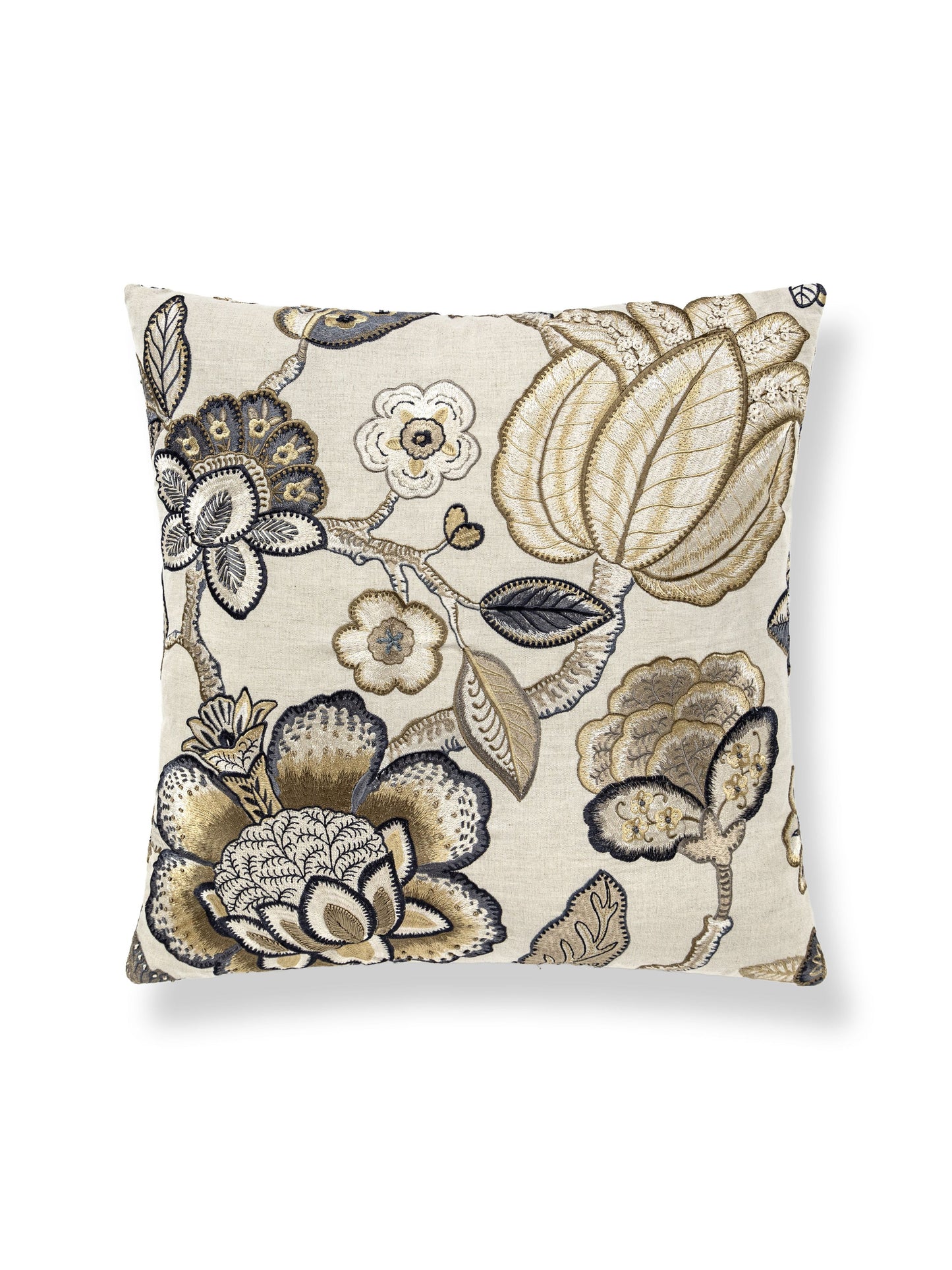 SCALAMANDRE PILLOWS   BOTANICAL / FOLIAGE 
FLORAL SQUARE    - SC 0003SDDK27126 NEW SKU # SCSDDK271260003