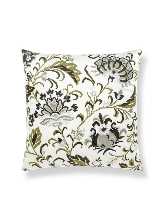 SCALAMANDRE PILLOWS   BOTANICAL / FOLIAGE 
FLORAL SQUARE    - SC 0003SDDK27173 NEW SKU # SCSDDK271730003