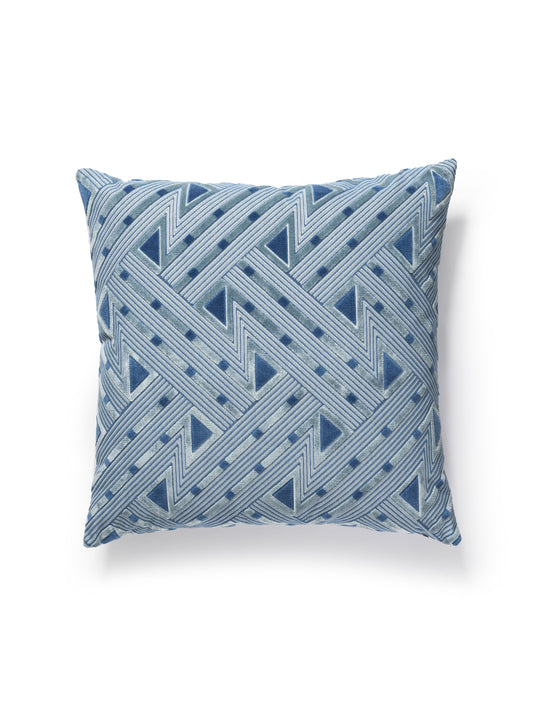 SCALAMANDRE PILLOWS   GEOMETRIC 
GRAPHIC SQUARE    - SC 0003SDDK27323 NEW SKU # SCSDDK273230003