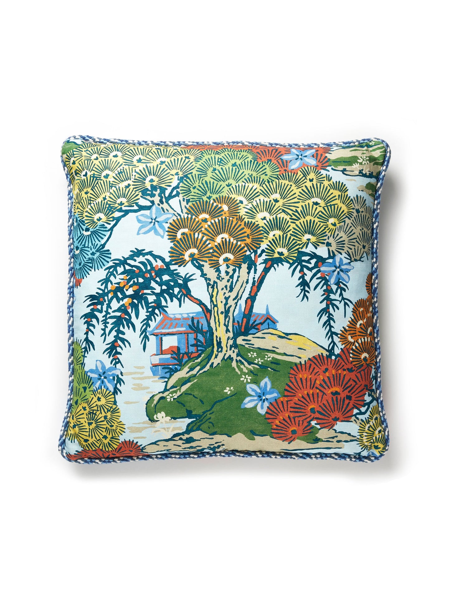 SCALAMANDRE PILLOWS   BOTANICAL / FOLIAGE 
CHINOISERIE 
GRAPHIC 
SCENIC SQUARE    - SC 0003SEAOTPILL