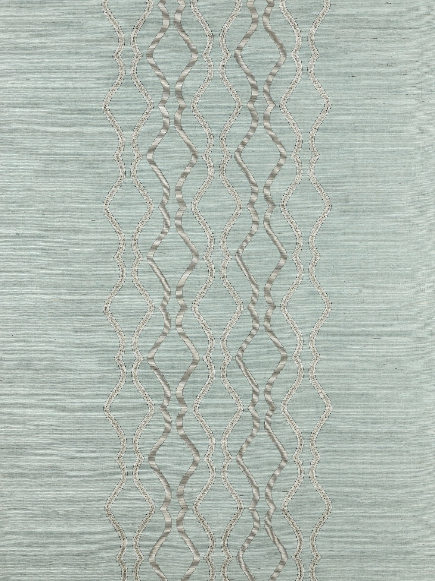 SCALAMANDRE  VALENTINA EMBELLISHED SISAL DIAMOND , OGEE 
FRETWORK , LATTICE 
STRIPE SEAGLASS   - SC 0003WP88447 NEW SKU # SCWP884470003