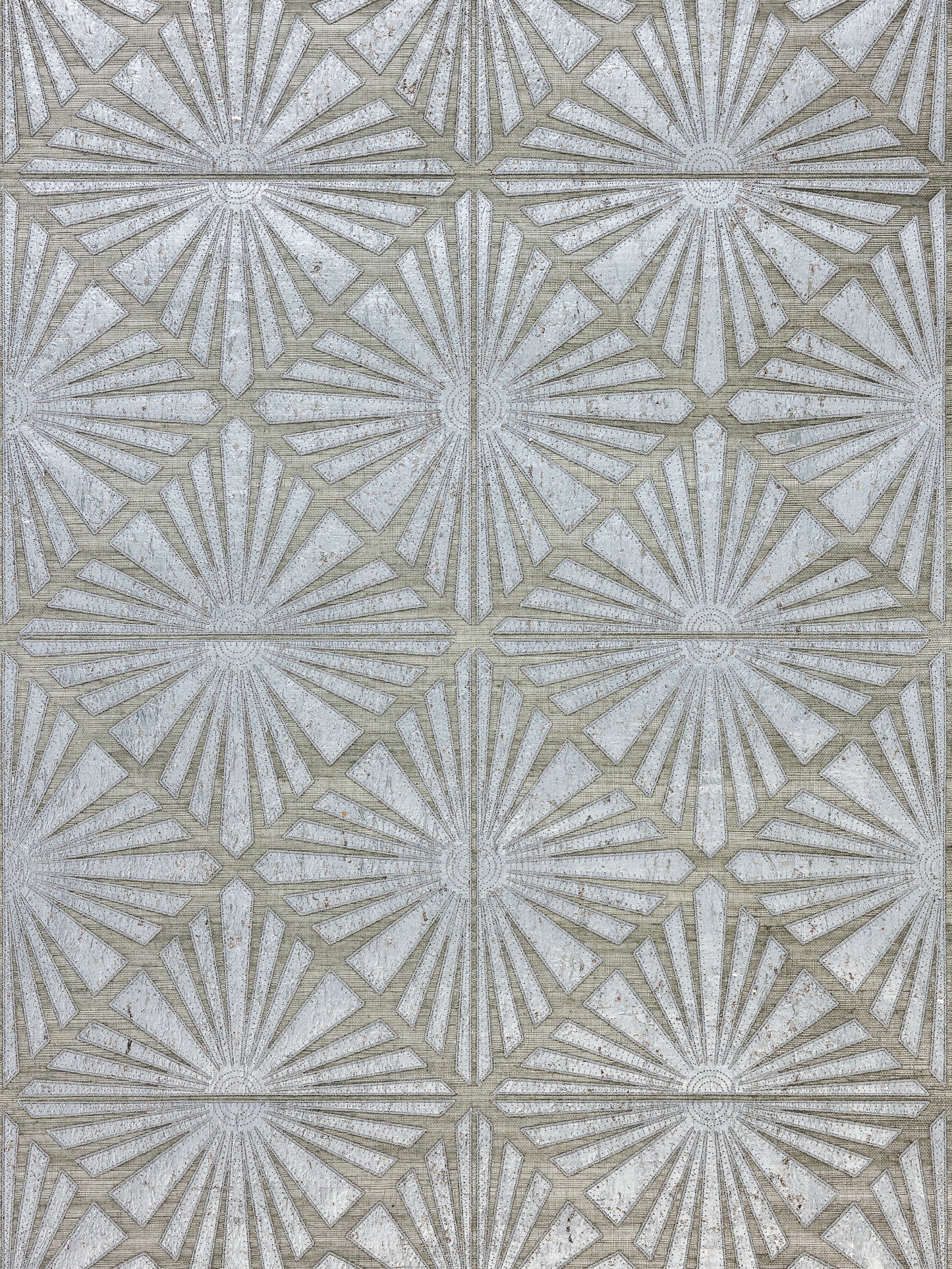 SCALAMANDRE  MILAN DIAMOND GRASSCLOTH DIAMOND , OGEE 
GEOMETRIC PEWTER   - SC 0003WP88556 NEW SKU # SCWP885560003