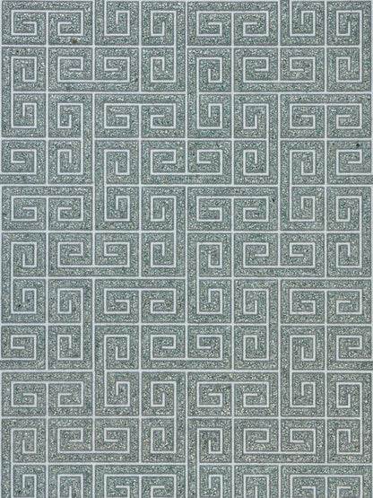 SCALAMANDRE  FRET MOSAIC GRASSCLOTH GEOMETRIC 
GREEK KEY , LABYRINTH MINERAL   - SC 0003WP88557 NEW SKU # SCWP885570003