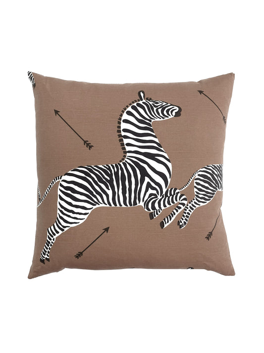 SCALAMANDRE PILLOWS   BIRD / ANIMAL SQUARE    - SC 0003ZEBRAPILL NEW SKU # SCZEBRAPILL0003