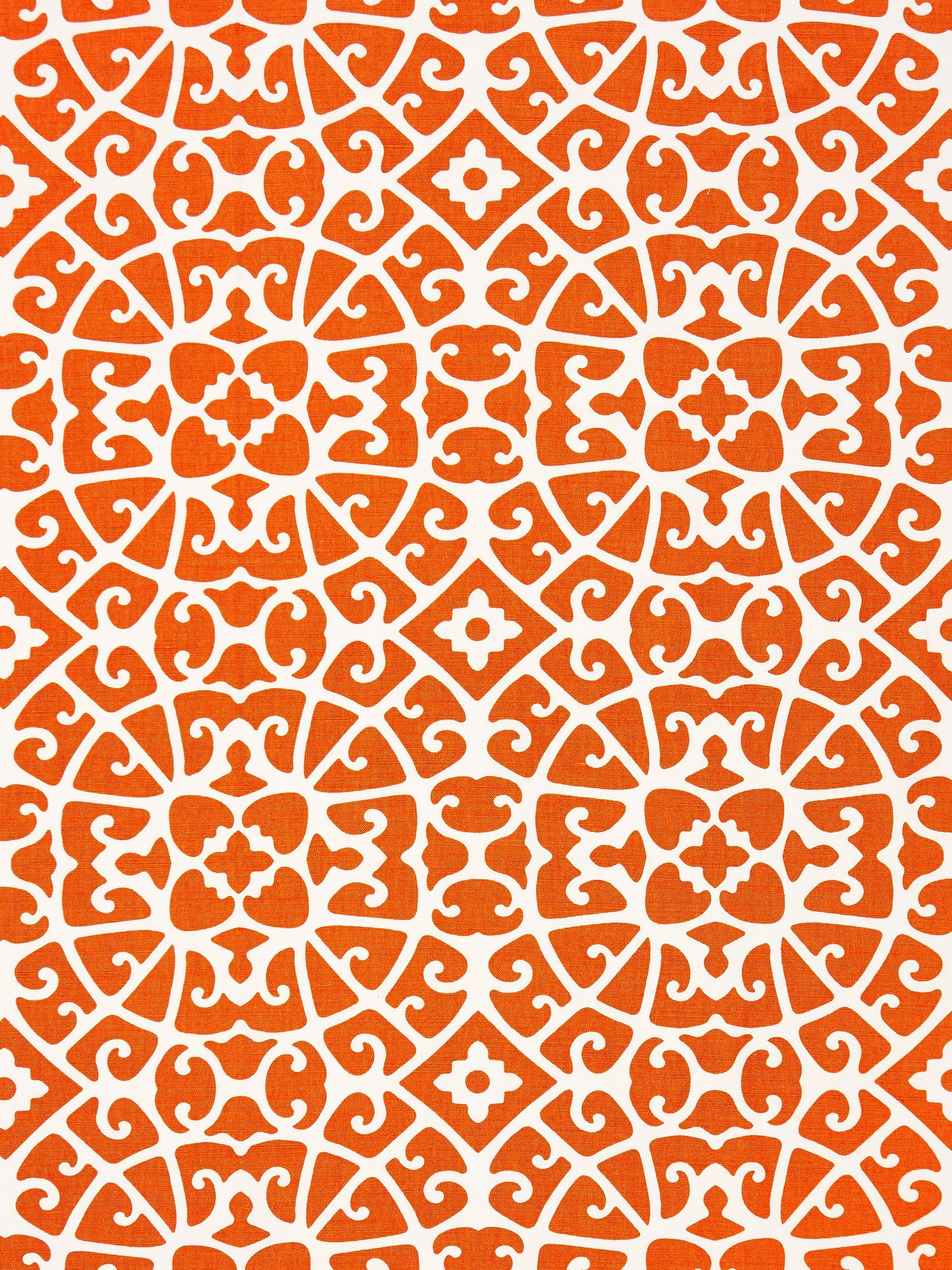 SCALAMANDRE  ANSHUN LATTICE FABRIC PERSIMMON   - SC 000416559