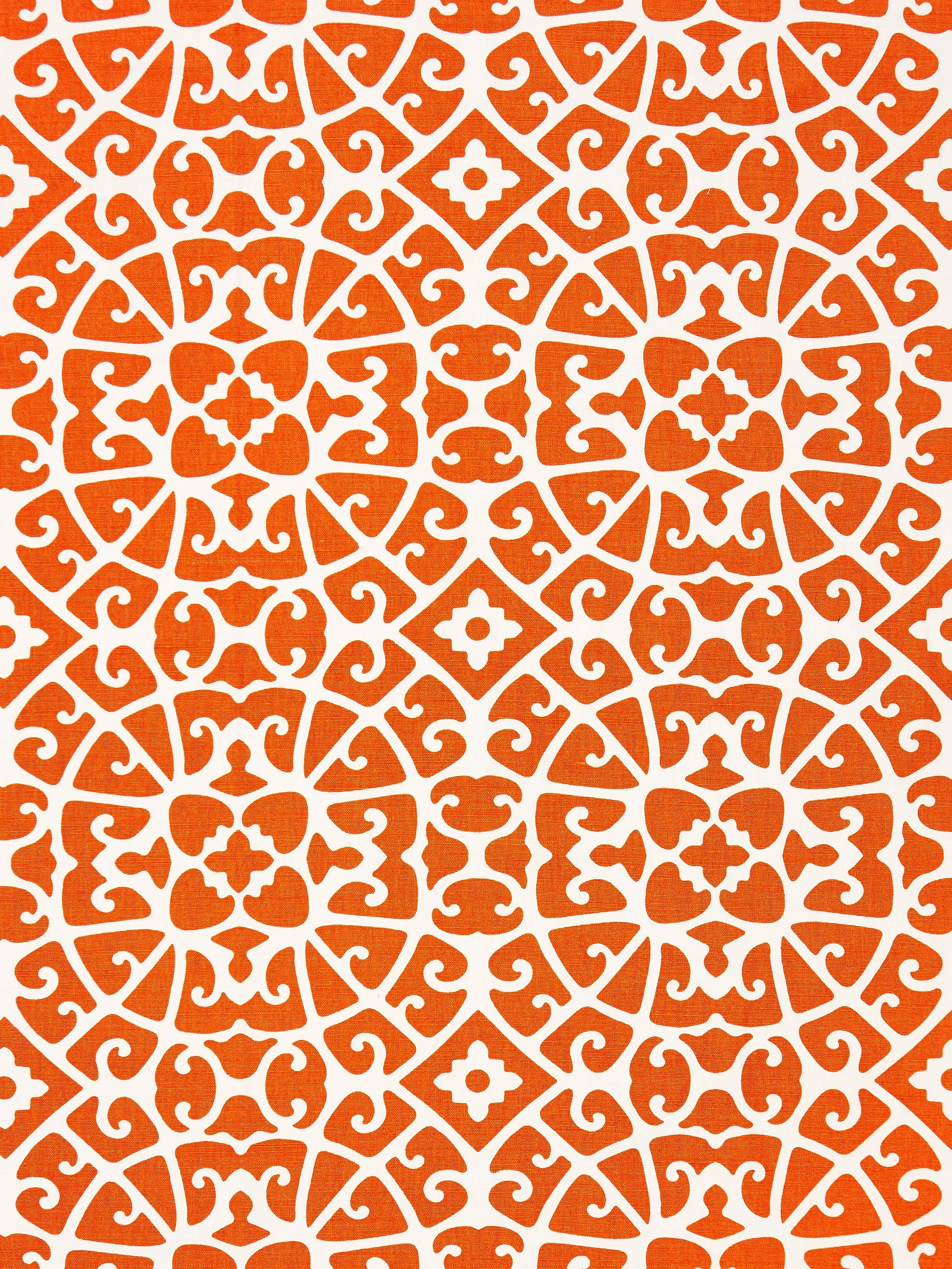 SCALAMANDRE  ANSHUN LATTICE FABRIC PERSIMMON   - SC 000416559