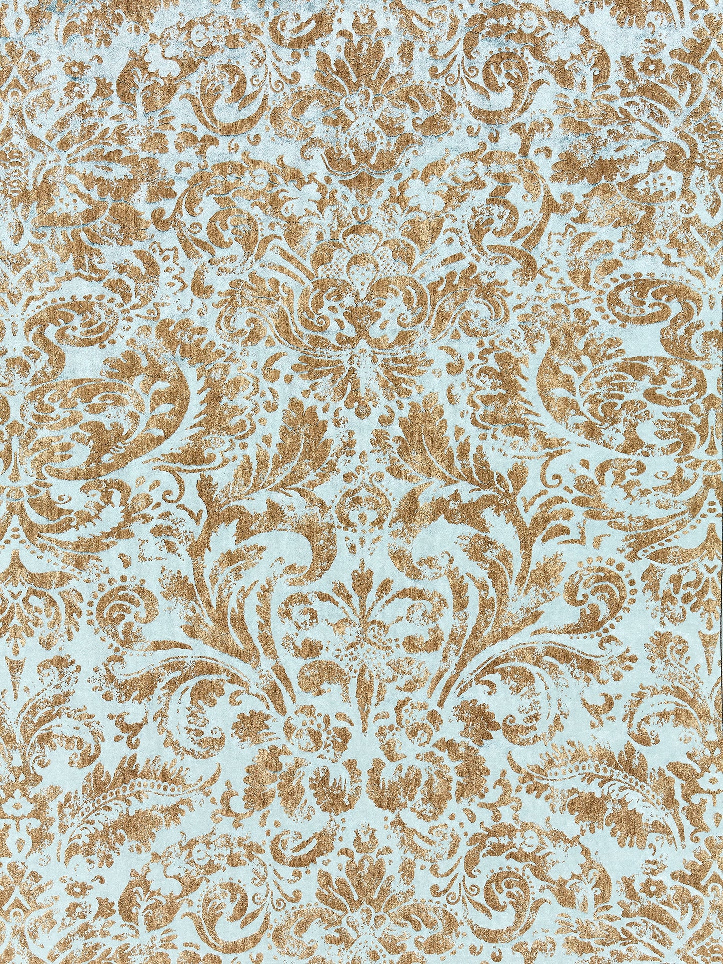 SCALAMANDRE  PALLADIO VELVET DAMASK FABRIC VERDIGRIS   - SC 000416592