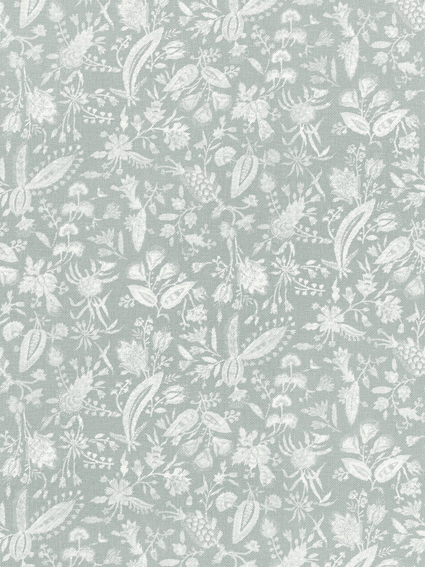 SCALAMANDRE  TULIA LINEN PRINT FABRIC MINERAL   - SC 000416605