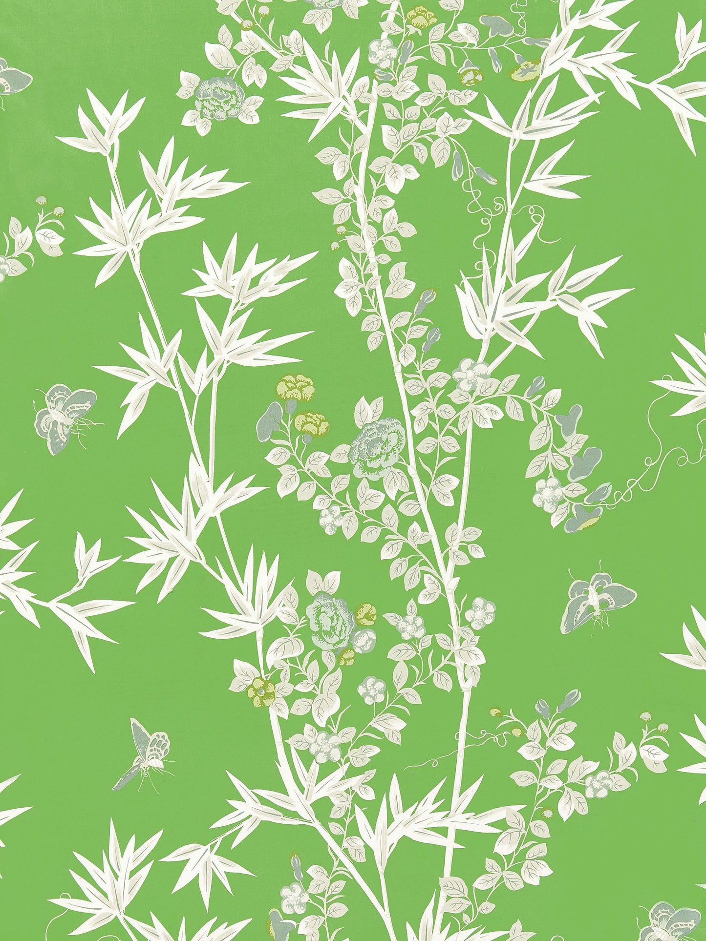 SCALAMANDRE  JARDIN DE CHINE PRINT FABRIC JADE   - SC 000416608