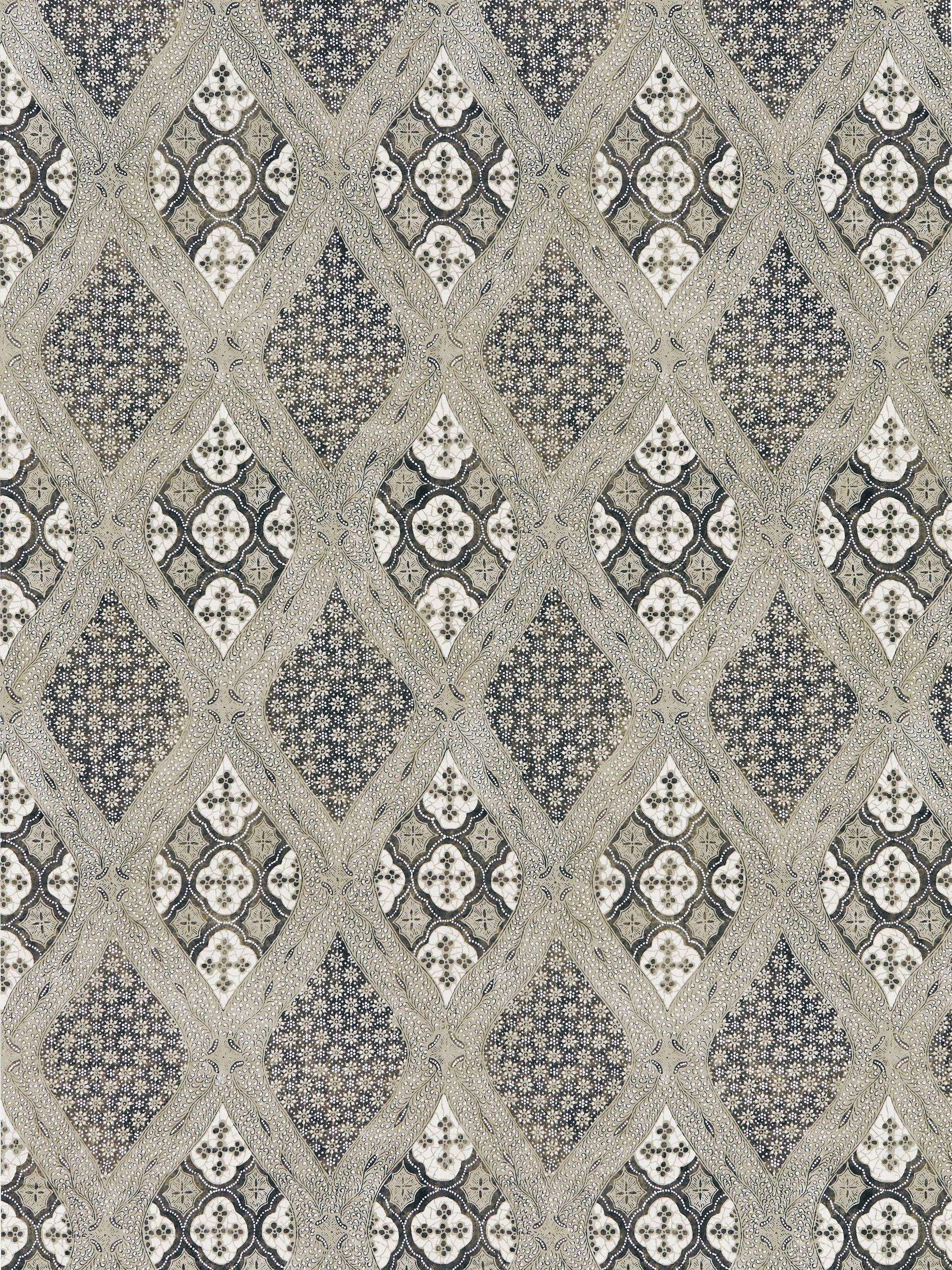 SCALAMANDRE  FARRAH PRINT FABRIC TRUFFLE   - SC 000416626