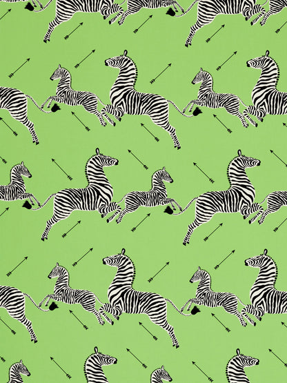 SCALAMANDRE  ZEBRAS PETITE FABRIC LIME   - SC 000416641 NEW SKU # SC166410004