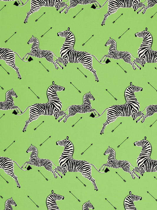 SCALAMANDRE  ZEBRAS PETITE FABRIC LIME   - SC 000416641