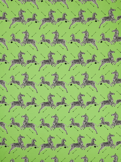 SCALAMANDRE  ZEBRAS PETITE FABRIC LIME   - SC 000416641 NEW SKU # SC166410004