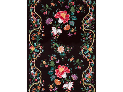 SCALAMANDRE  CAMELLIA TRELLIS FABRIC ONYX RUBY   - SC 000416648 NEW SKU # SC166480004