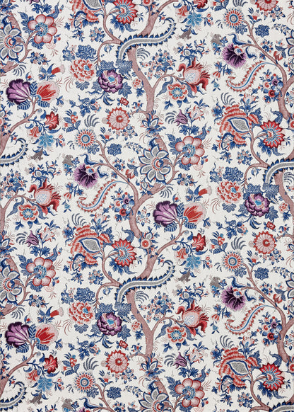 SCALAMANDRE  METROPOLITAN PALAMPORE PRINT FABRIC RED MULTI   - SC 000416649 NEW SKU # SC166490004