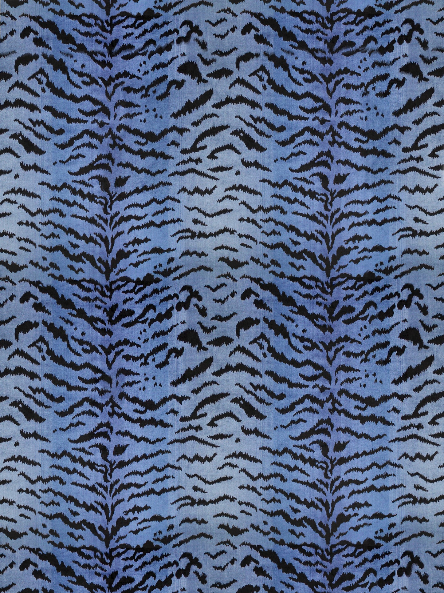 SCALAMANDRE  TIGRE FABRIC BLUES & BLACK   - SC 000426167MMA