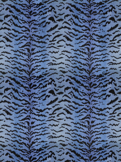 SCALAMANDRE  TIGRE FABRIC BLUES & BLACK   - SC 000426167MMA NEW SKU # SC26167MMA0004