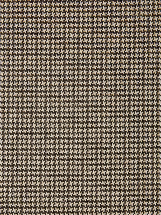 SCALAMANDRE OUTLET  FABRIC CLYDE HOUNDSTOOTH WEAVE  FABRIC ESPRESSO   - SC 000427010