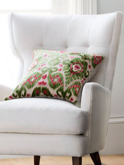 SCALAMANDRE  TASHKENT VELVET FABRIC SPRING GREEN   - SC 000427015 NEW SKU # SC270150004