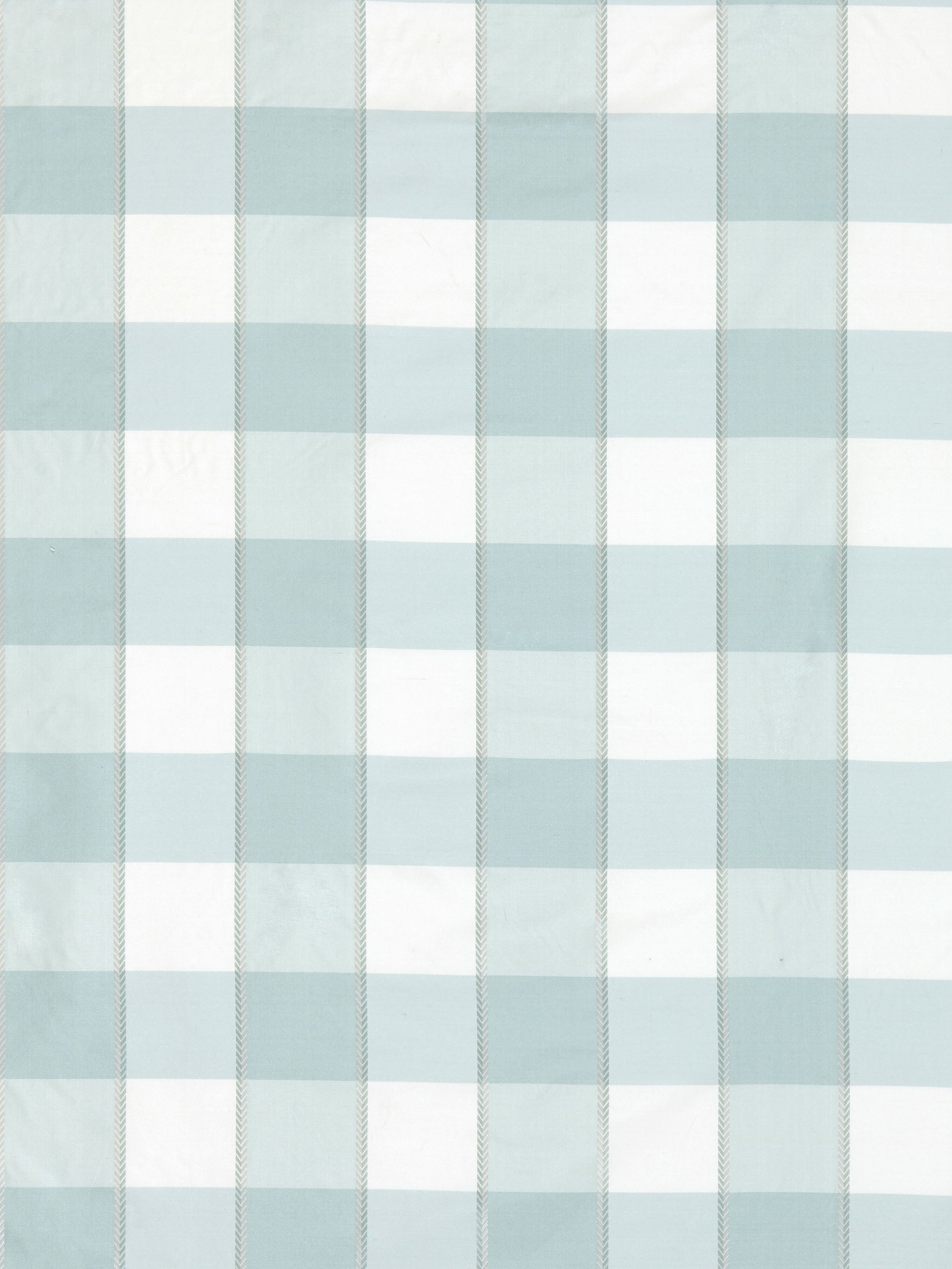 SCALAMANDRE  CHELSEA CHECK FABRIC AQUAMARINE   - SC 000427024