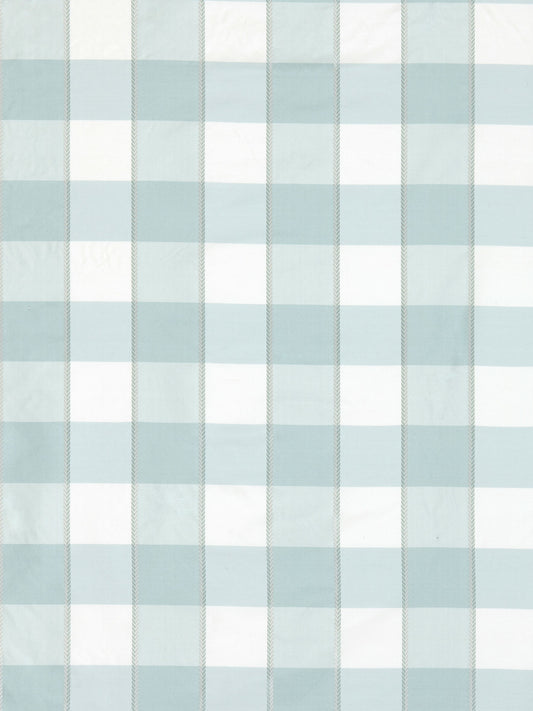 SCALAMANDRE  CHELSEA CHECK FABRIC AQUAMARINE   - SC 000427024