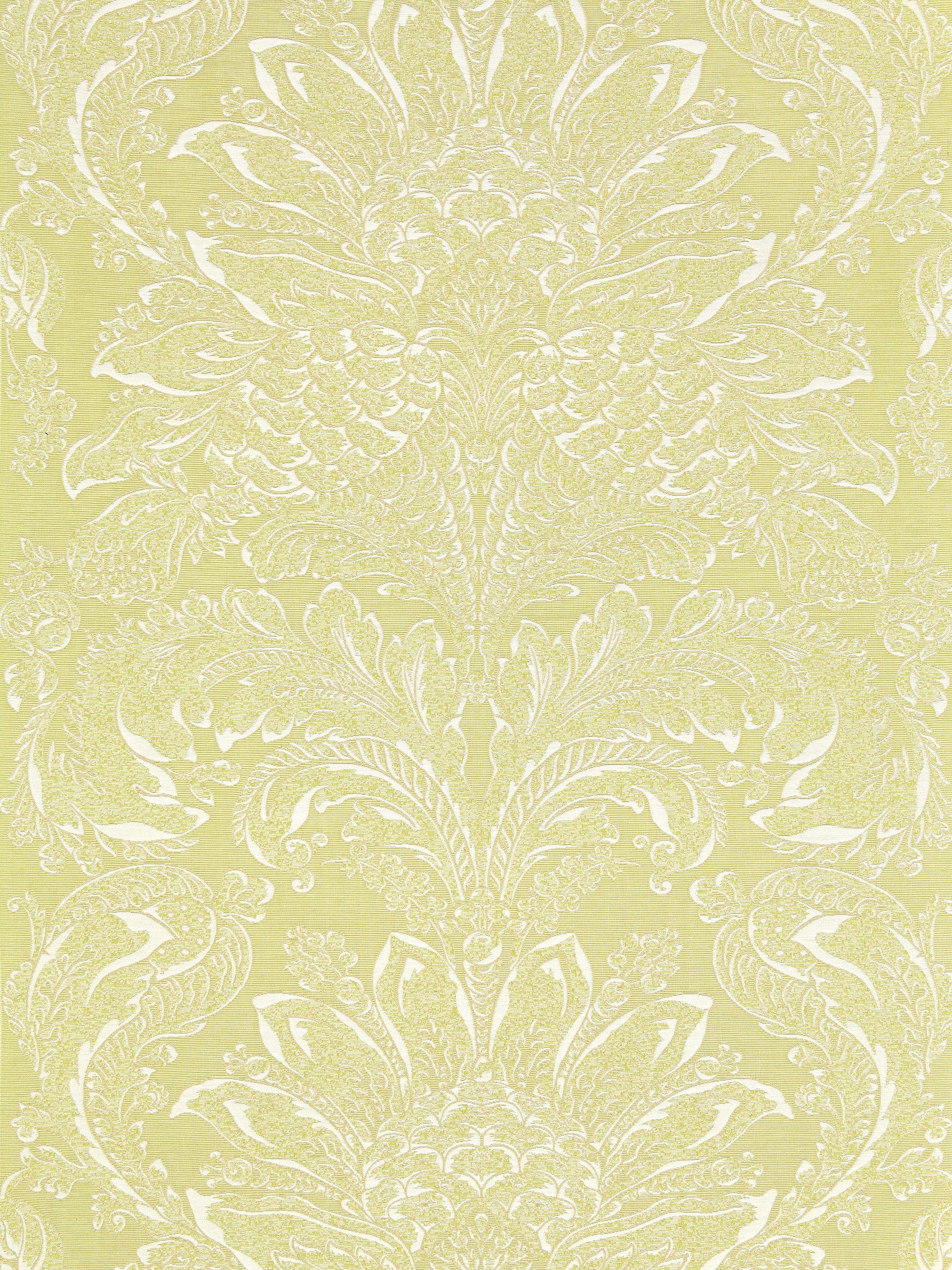 SCALAMANDRE  CARLOTTA DAMASK FABRIC PERIDOT   - SC 000427081