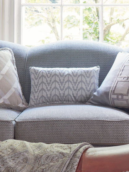 SCALAMANDRE  CHEVRON EMBROIDERY FABRIC PEARL   - SC 000427103 NEW SKU # SC271030004