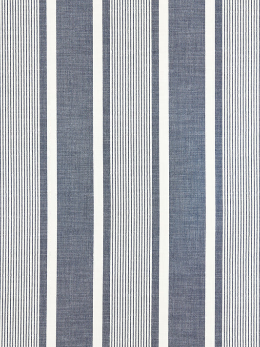 SCALAMANDRE  WELLFLEET STRIPE FABRIC DENIM   - SC 000427111