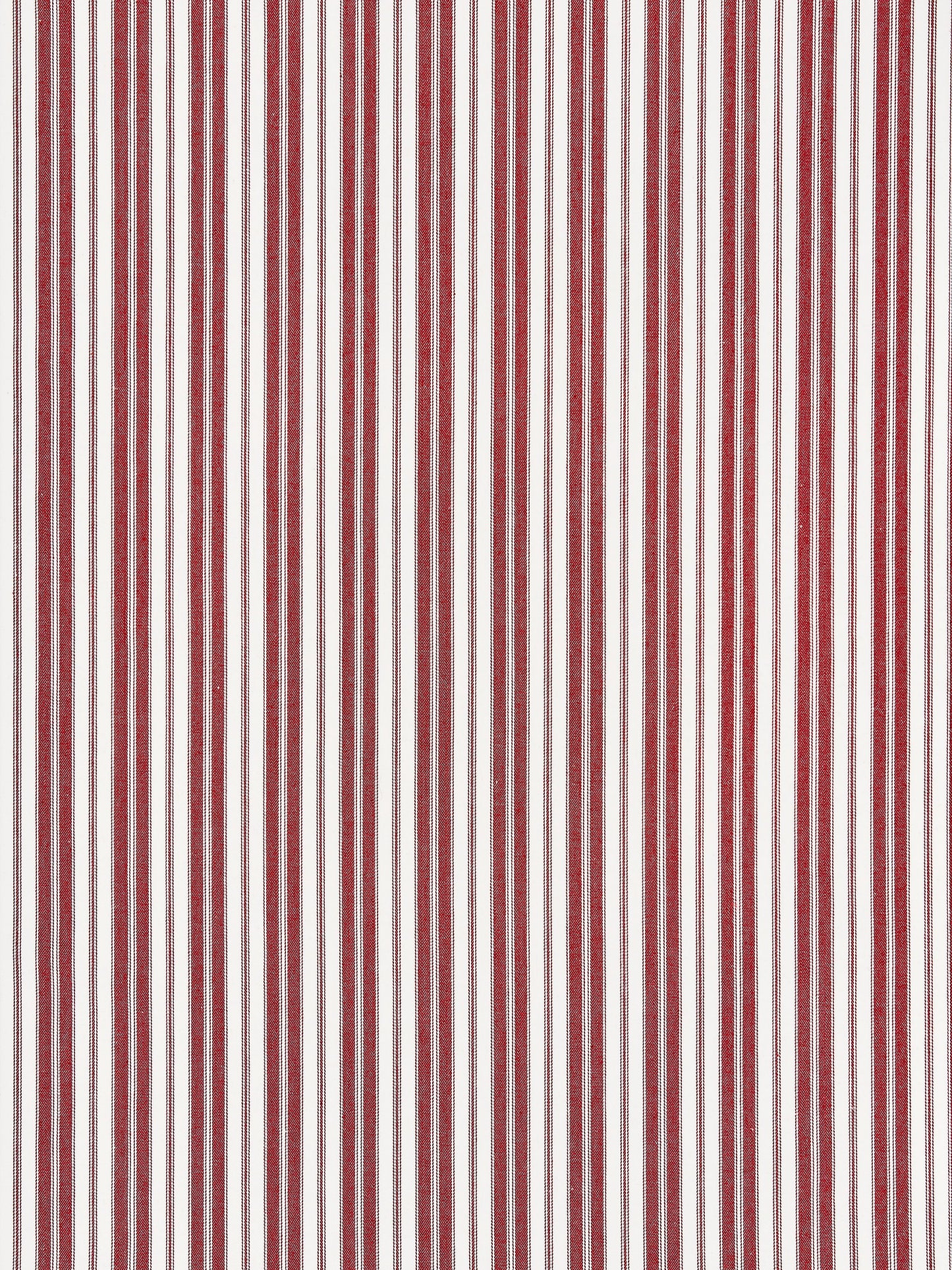 SCALAMANDRE  DEVON TICKING STRIPE FABRIC CURRANT   - SC 000427115