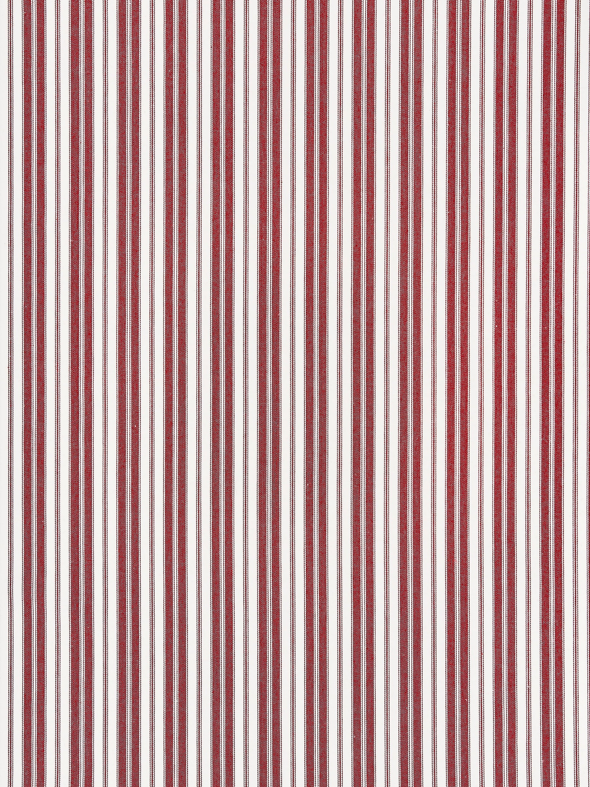 SCALAMANDRE  DEVON TICKING STRIPE FABRIC CURRANT   - SC 000427115