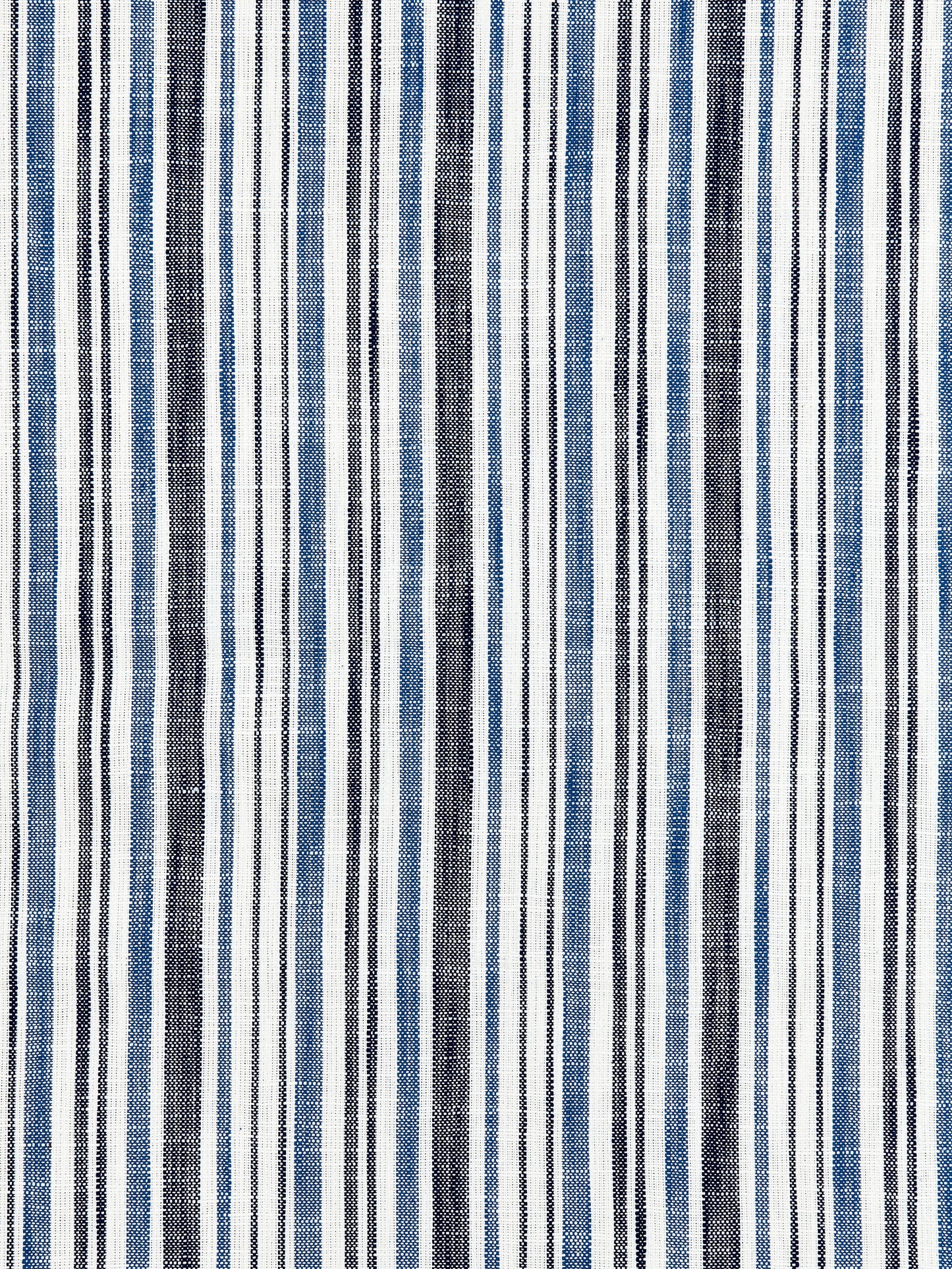 SCALAMANDRE  PEMBROKE STRIPE FABRIC MARINE BLUE   - SC 000427116