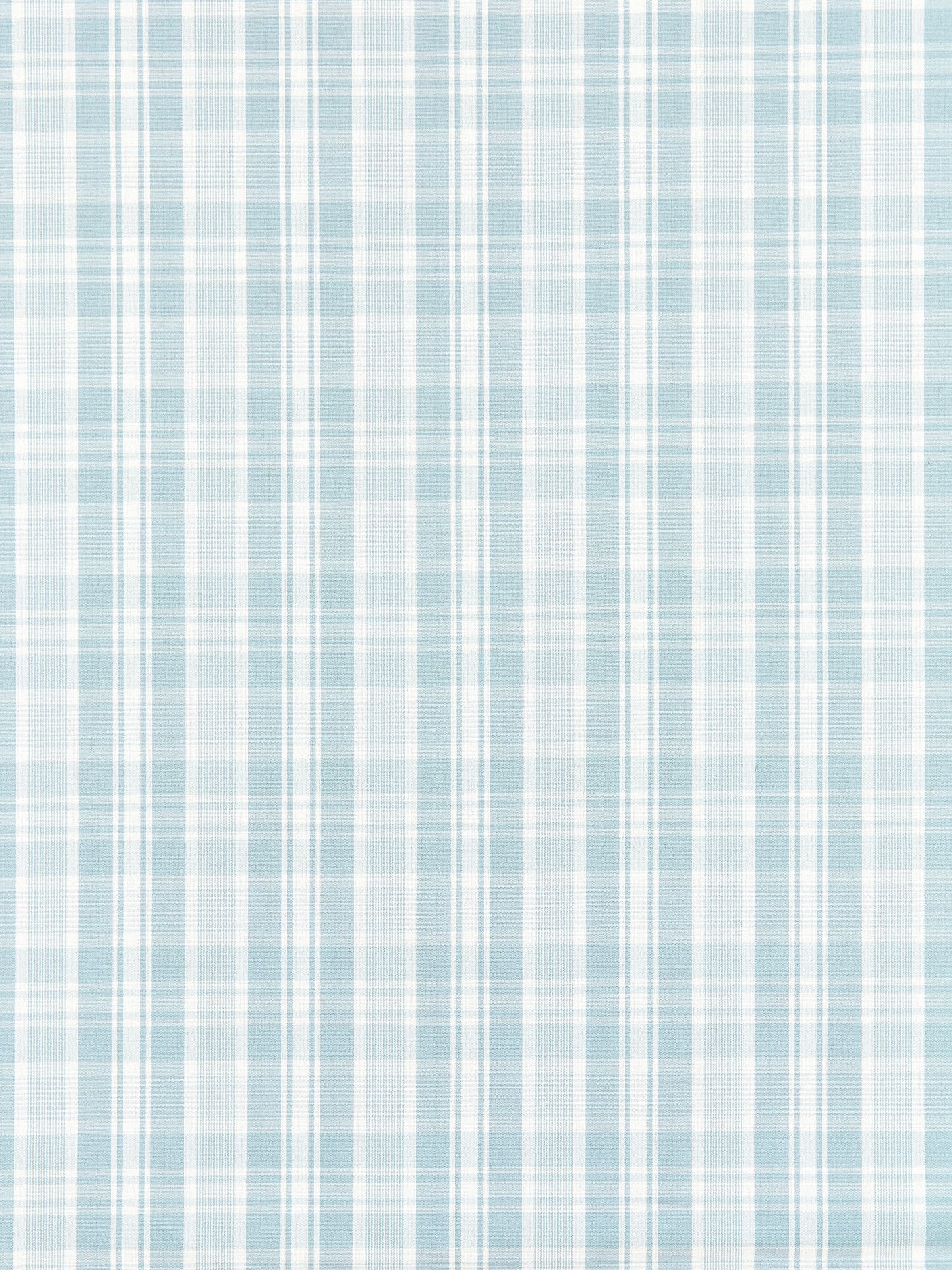 SCALAMANDRE  PRESTON COTTON PLAID FABRIC SKY   - SC 000427122