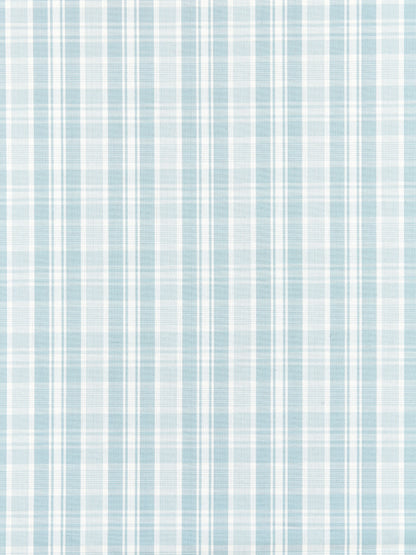 SCALAMANDRE  PRESTON COTTON PLAID FABRIC SKY   - SC 000427122 NEW SKU # SC271220004