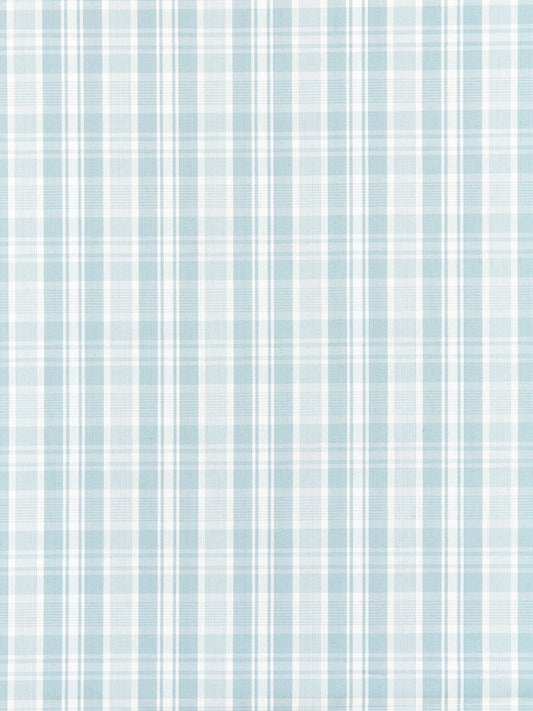 SCALAMANDRE  PRESTON COTTON PLAID FABRIC SKY   - SC 000427122