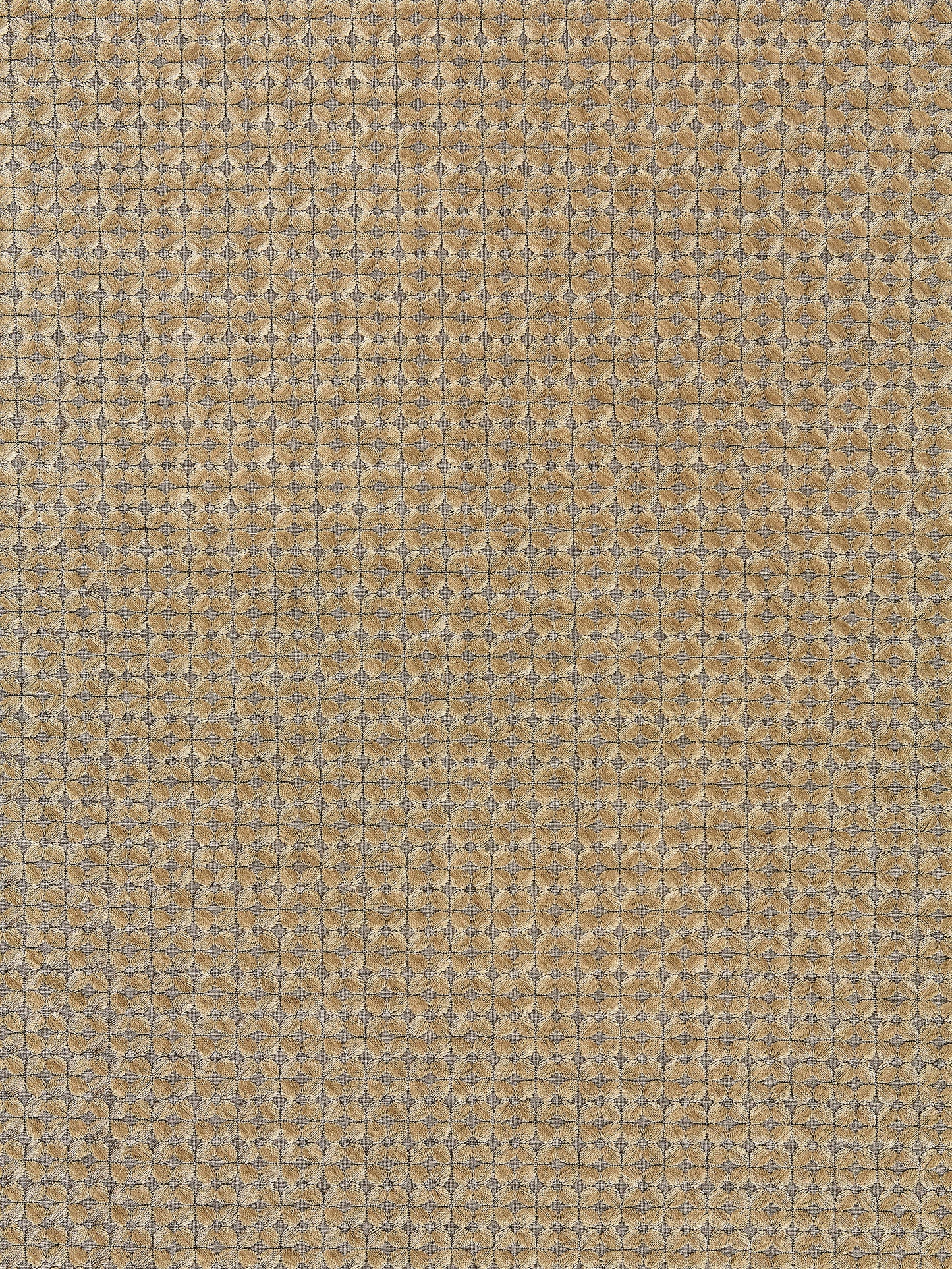 SCALAMANDRE  FLORET EMBROIDERY FABRIC SMOKY QUARTZ   - SC 000427133