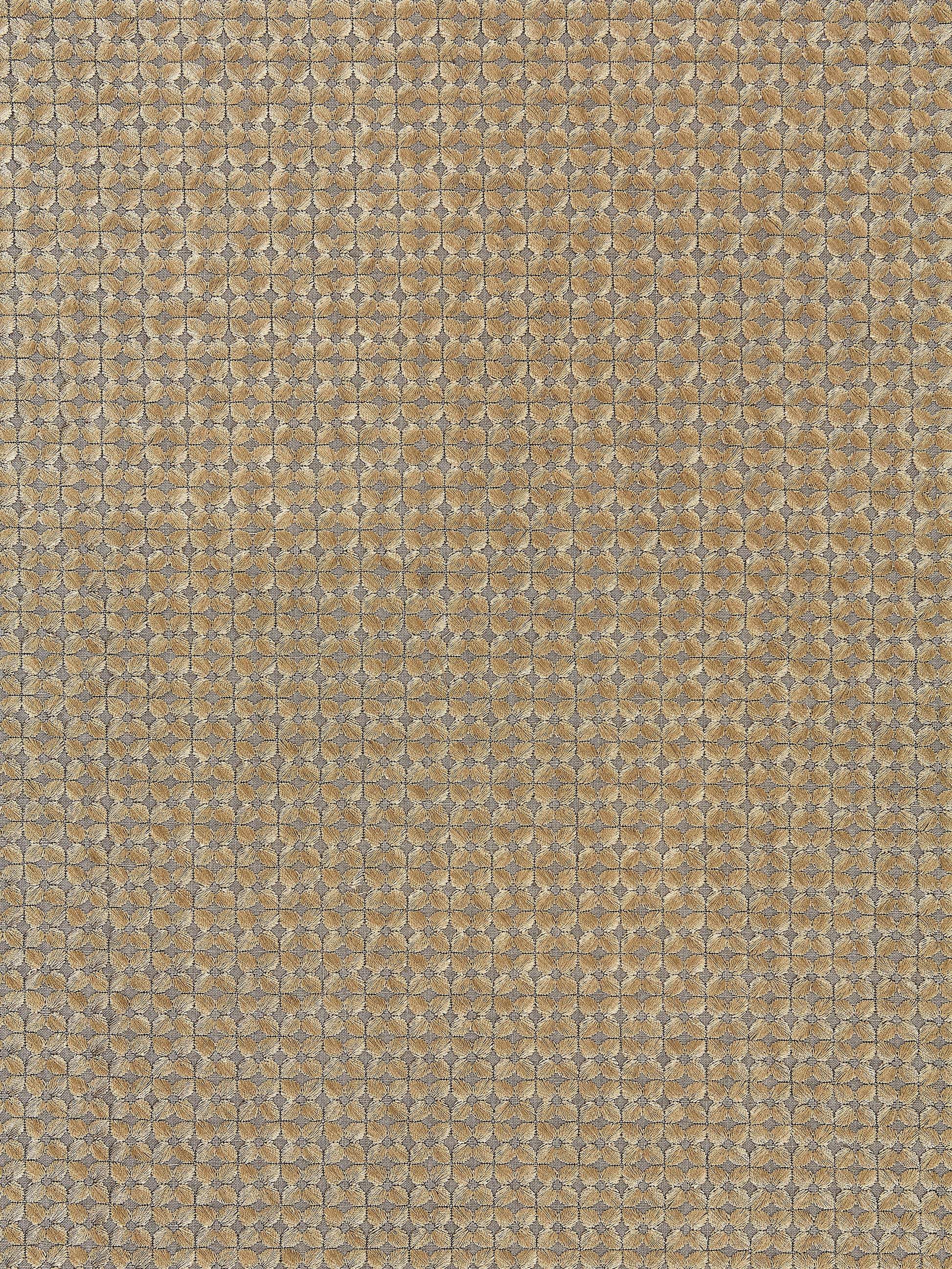 SCALAMANDRE  FLORET EMBROIDERY FABRIC SMOKY QUARTZ   - SC 000427133