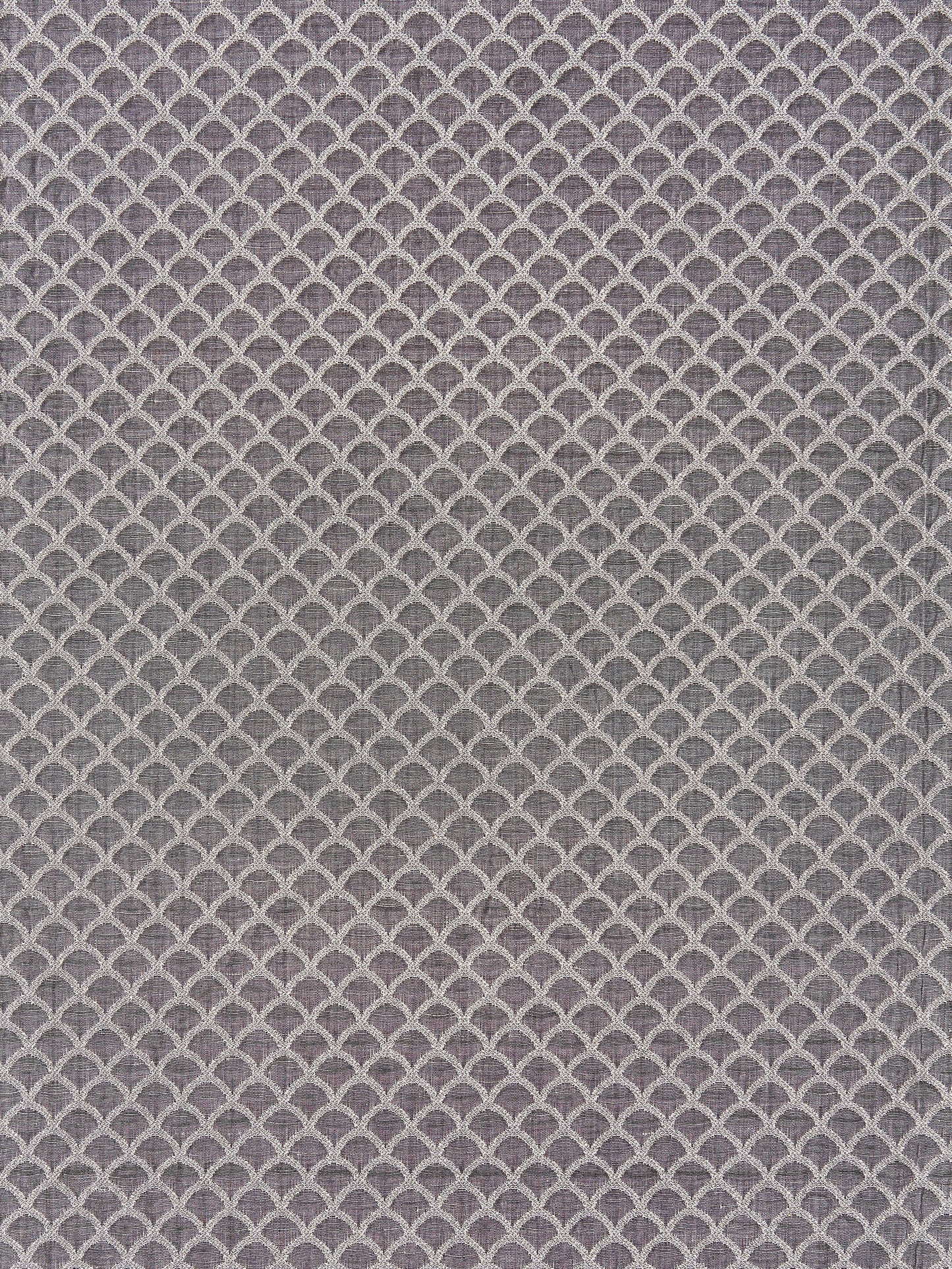 SCALAMANDRE  SCALLOP WEAVE FABRIC SMOKE   - SC 000427137