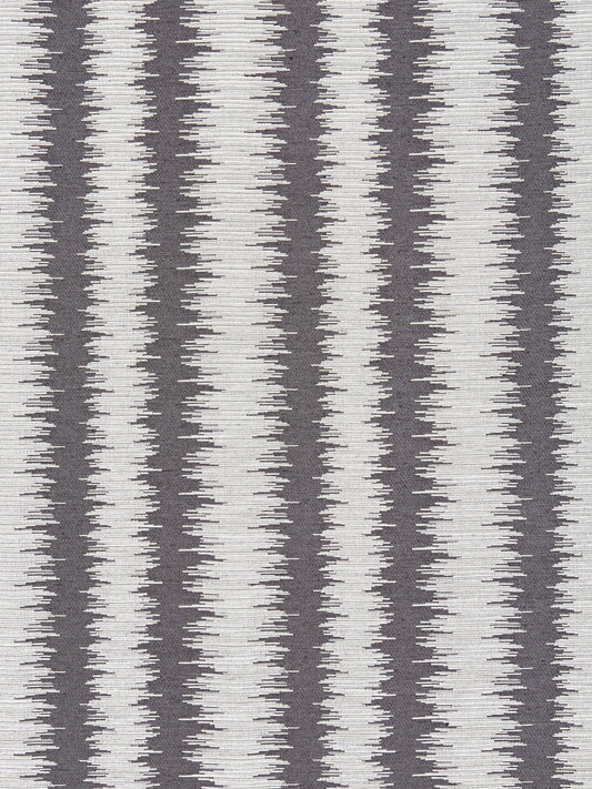 SCALAMANDRE  KONYA IKAT STRIPE FABRIC GRAPHITE   - SC 000427138