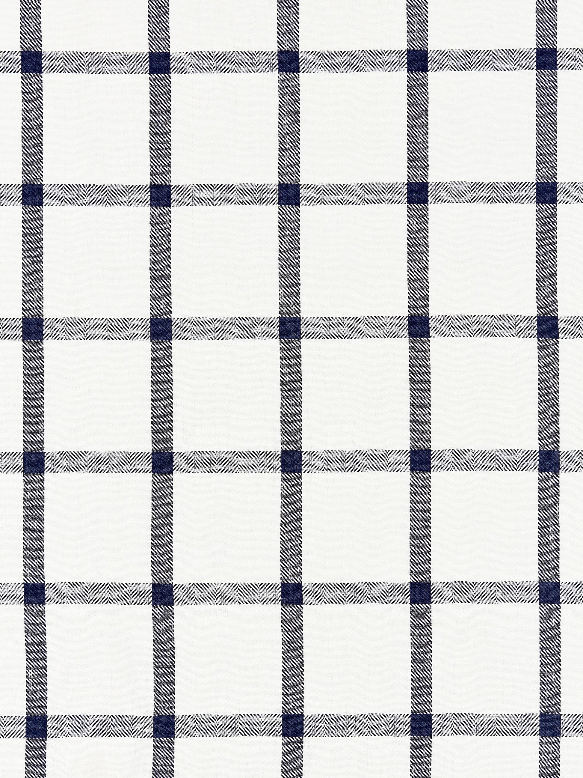 SCALAMANDRE  WILTON LINEN CHECK FABRIC NAVY   - SC 000427152