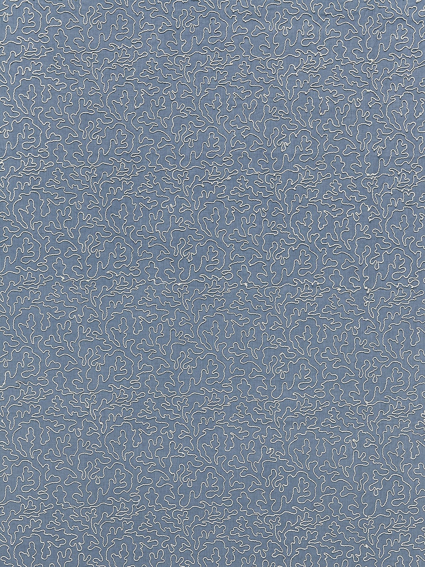 SCALAMANDRE  CORAILLE FABRIC COPENHAGEN BLUE   - SC 000427163