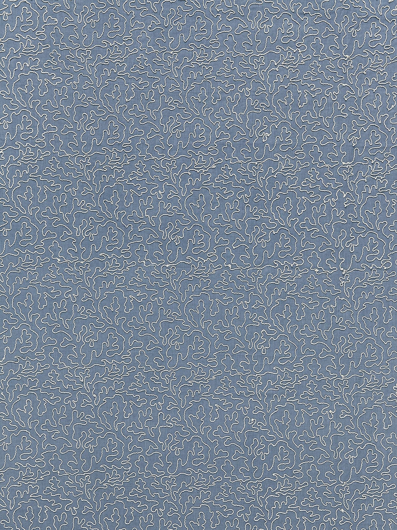 SCALAMANDRE  CORAILLE FABRIC COPENHAGEN BLUE   - SC 000427163