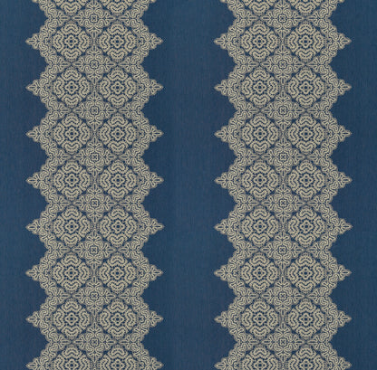 SCALAMANDRE  JOSEPHINE FABRIC INDIGO   - SC 000427168 NEW SKU # SC271680004