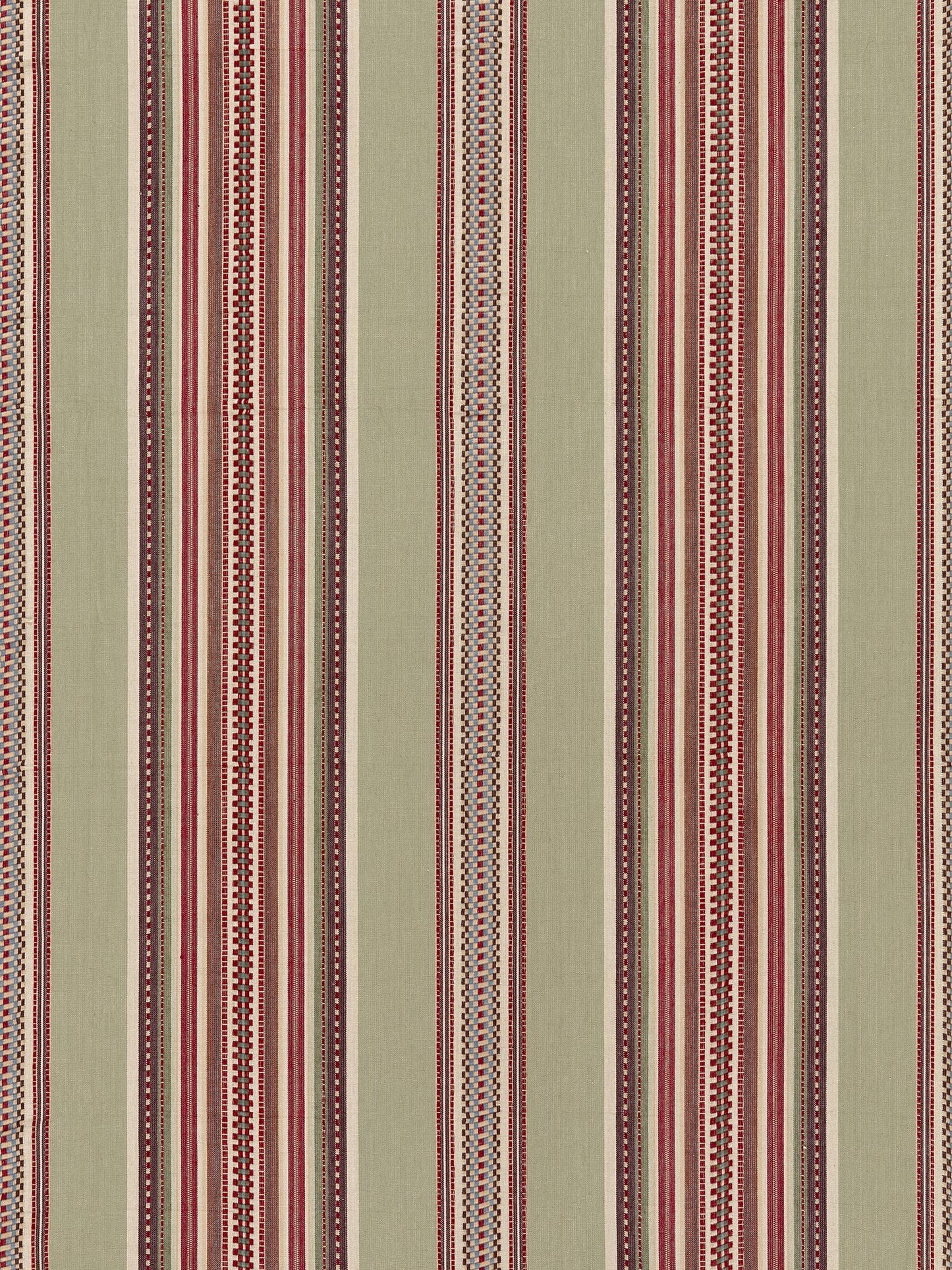 SCALAMANDRE  CYRUS COTTON STRIPE FABRIC SANDALWOOD   - SC 000427180