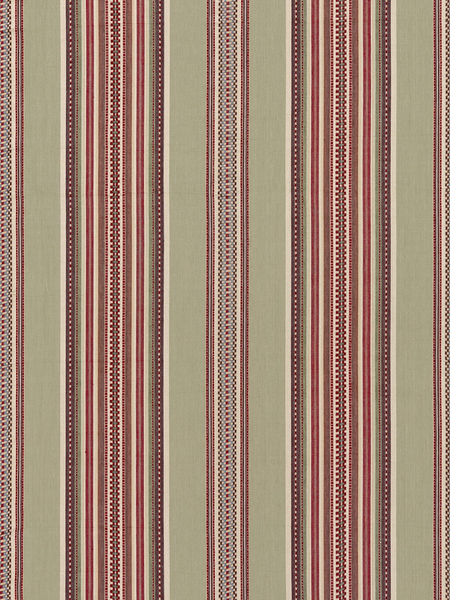 SCALAMANDRE  CYRUS COTTON STRIPE FABRIC SANDALWOOD   - SC 000427180