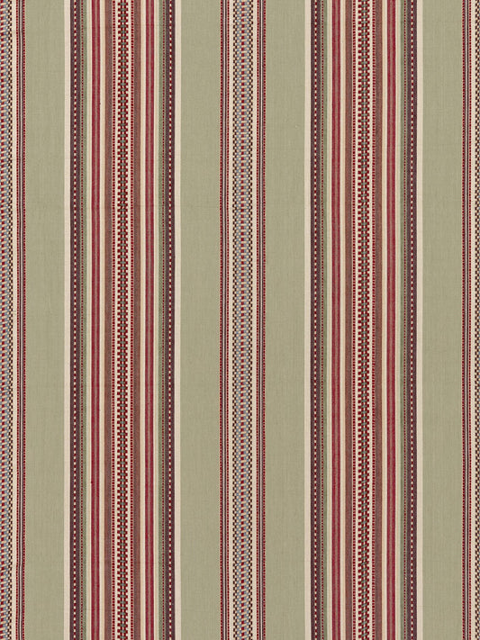 SCALAMANDRE  CYRUS COTTON STRIPE FABRIC SANDALWOOD   - SC 000427180