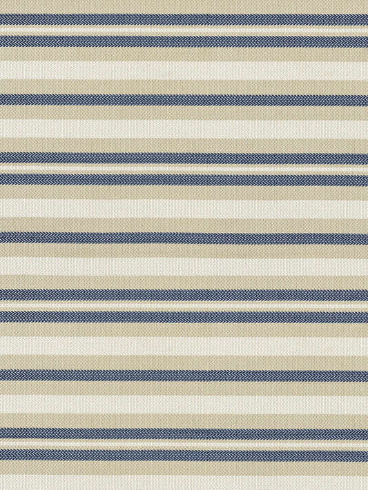 SCALAMANDRE  SANTORINI STRIPE FABRIC INDIGO   - SC 000427188