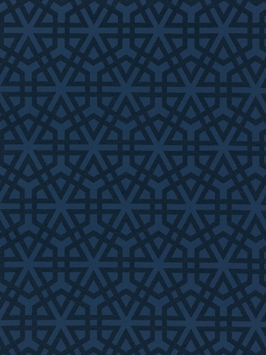 SCALAMANDRE  LISBON WEAVE FABRIC INDIGO   - SC 000427198