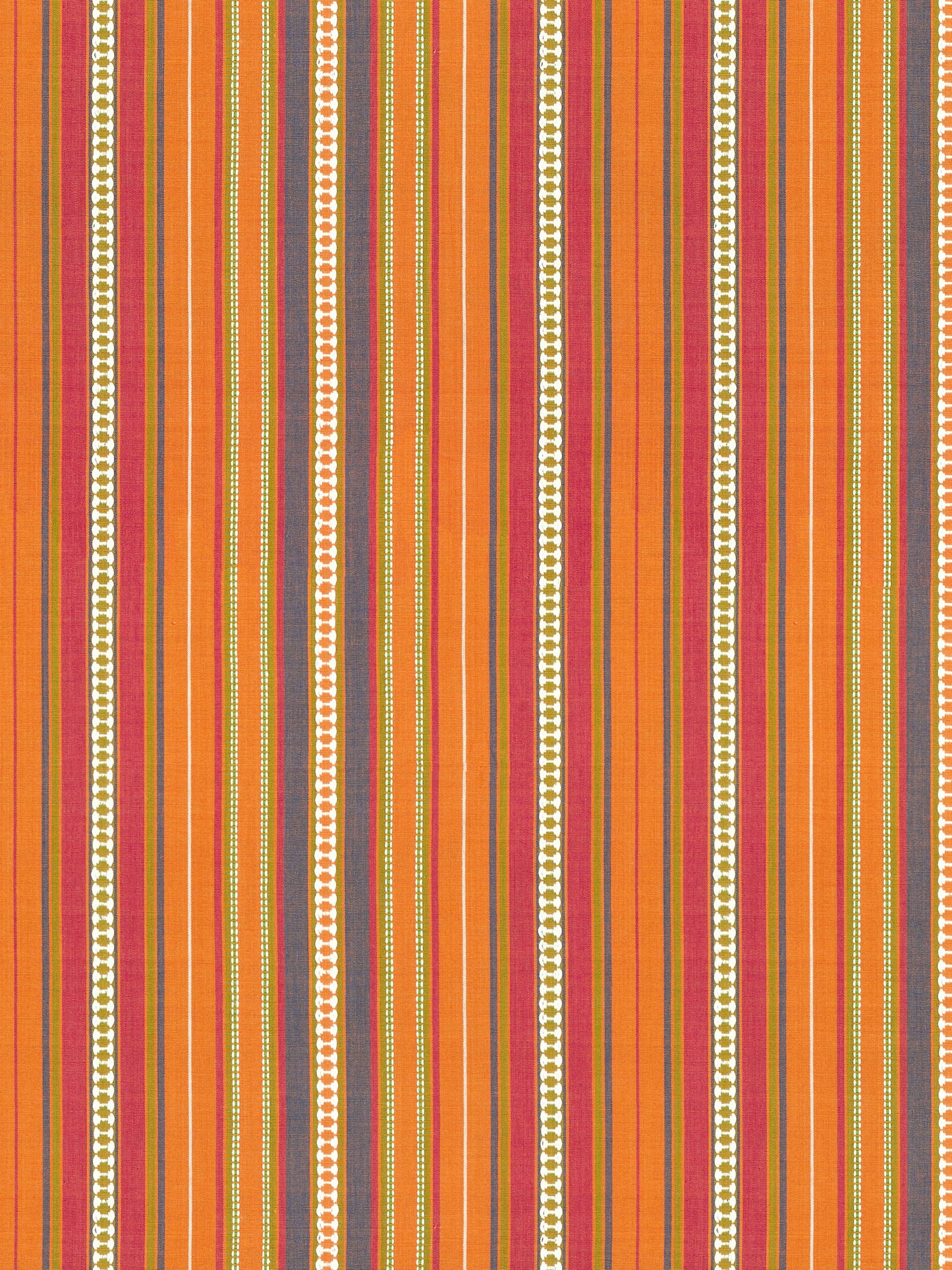 SCALAMANDRE  NILE STRIPE FABRIC SUMMER CITRUS   - SC 000427253